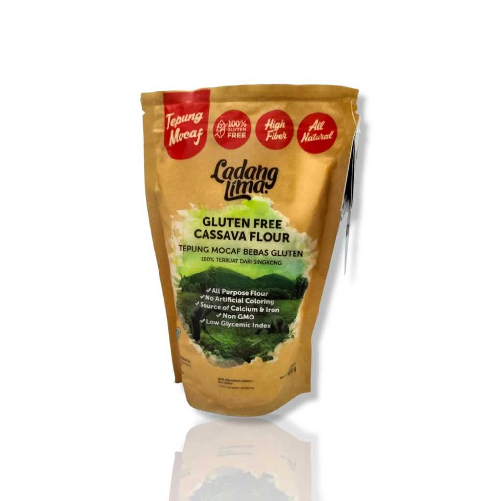 

LADANG LIMA MOCAF Tepung Singkong BEBAS GLUTEN 500GR