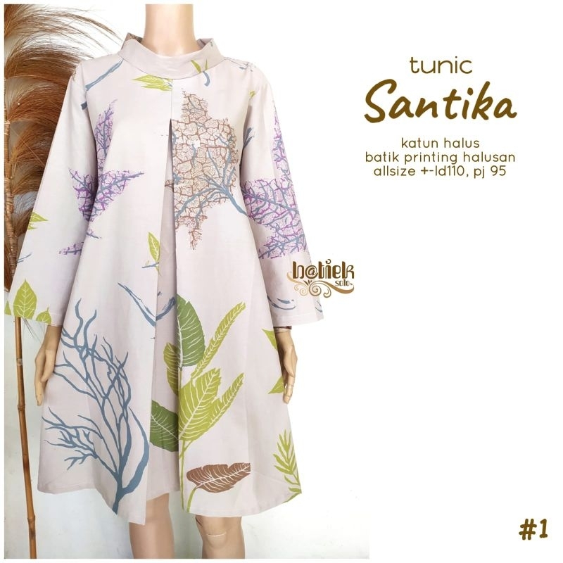 MOCA Santika Tunik Motif BATIK BTK Meong Solo
