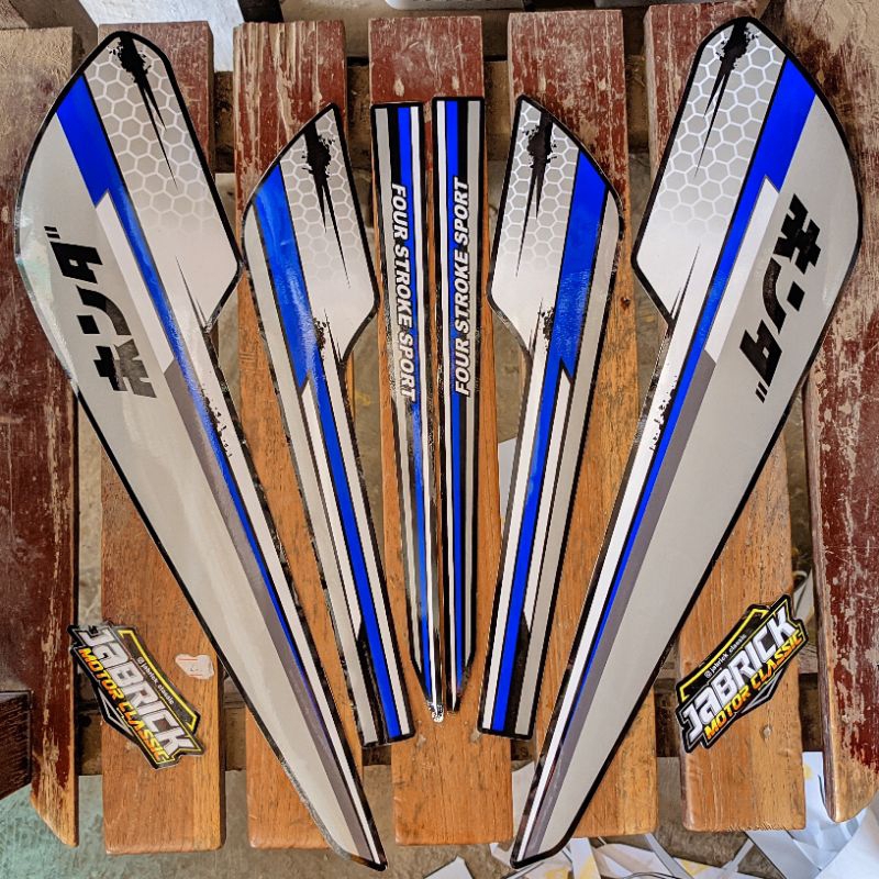 STRIPING GL VARIASI STRIPING GL CUSTOM MINIMALIS BIRU