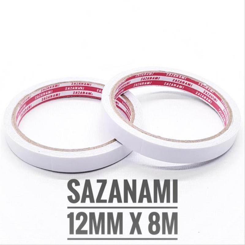 

Sazanami Double Tape Kertas 1/2inch 12mm x 8mm