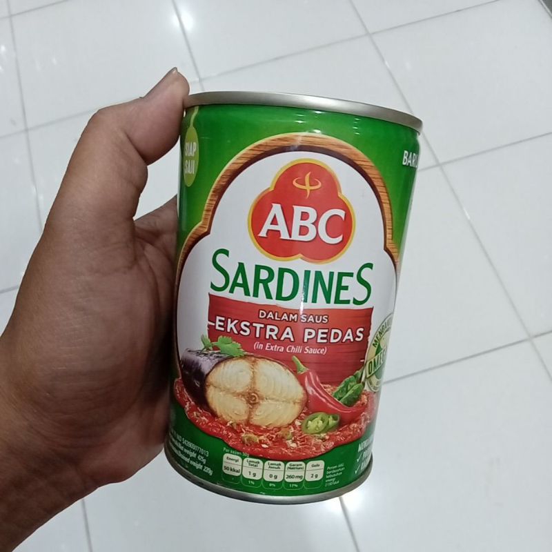 

Mahbubah - ABC 425 g Sardines dalam Saus Ekstra Pedas Kaleng
