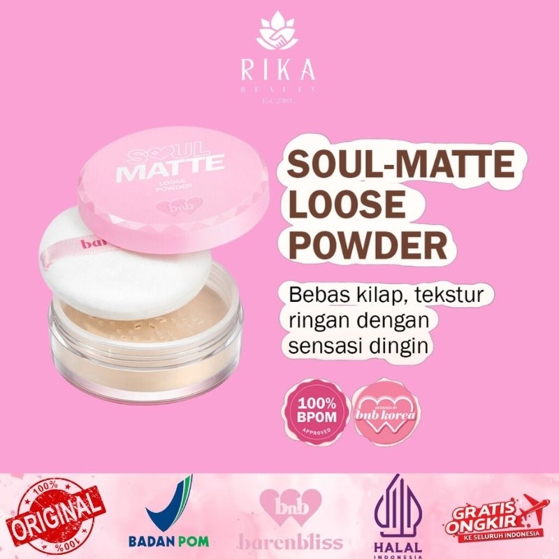 BNB barenbliss Soul-Matte Loose Powder Korea Bedak Tabur