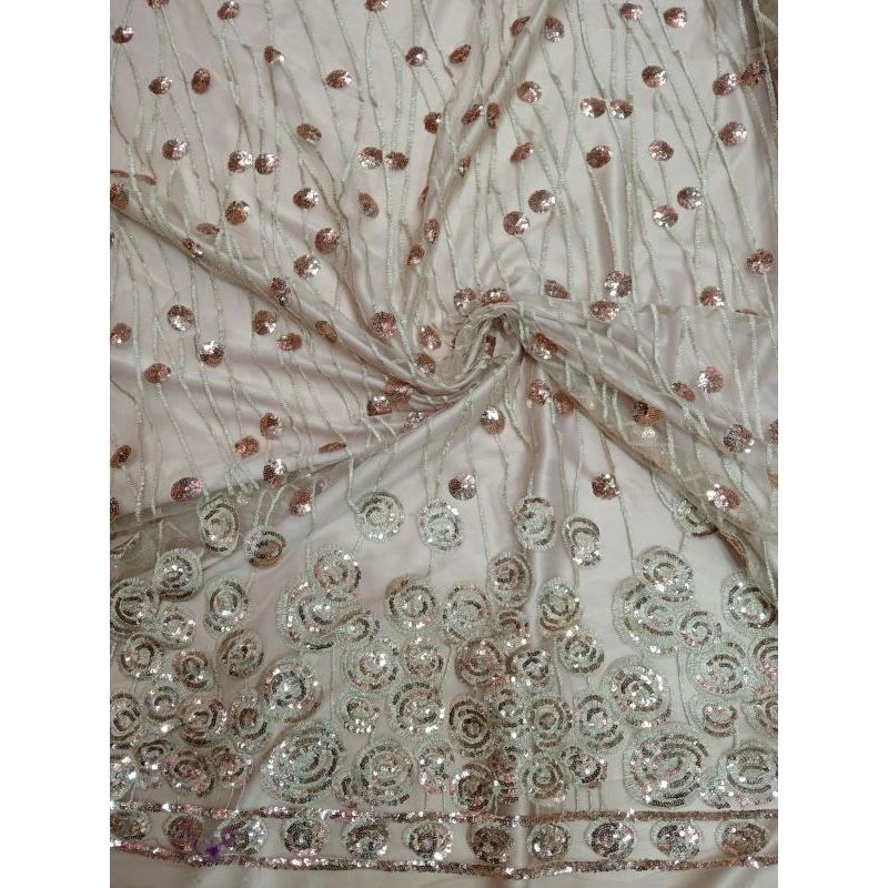 BAHAN KAIN TILE SQUIN TILE BORDIR PAYET SQUIN BUNGA