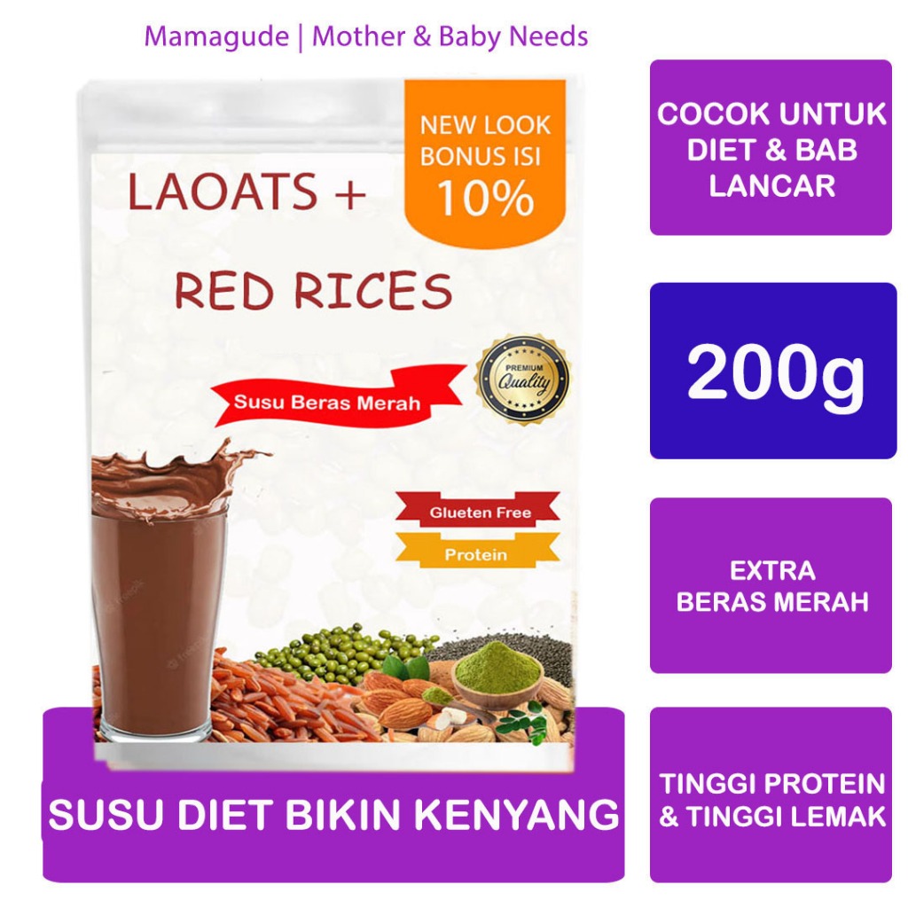 

Beras Merah Untuk Diet Milk Laoats (200g)
