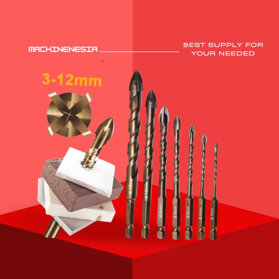 MATA BOR BETON DINDING KACA KERAMIK GRANIT MARMER KAYU ALUMUNIUM BESI