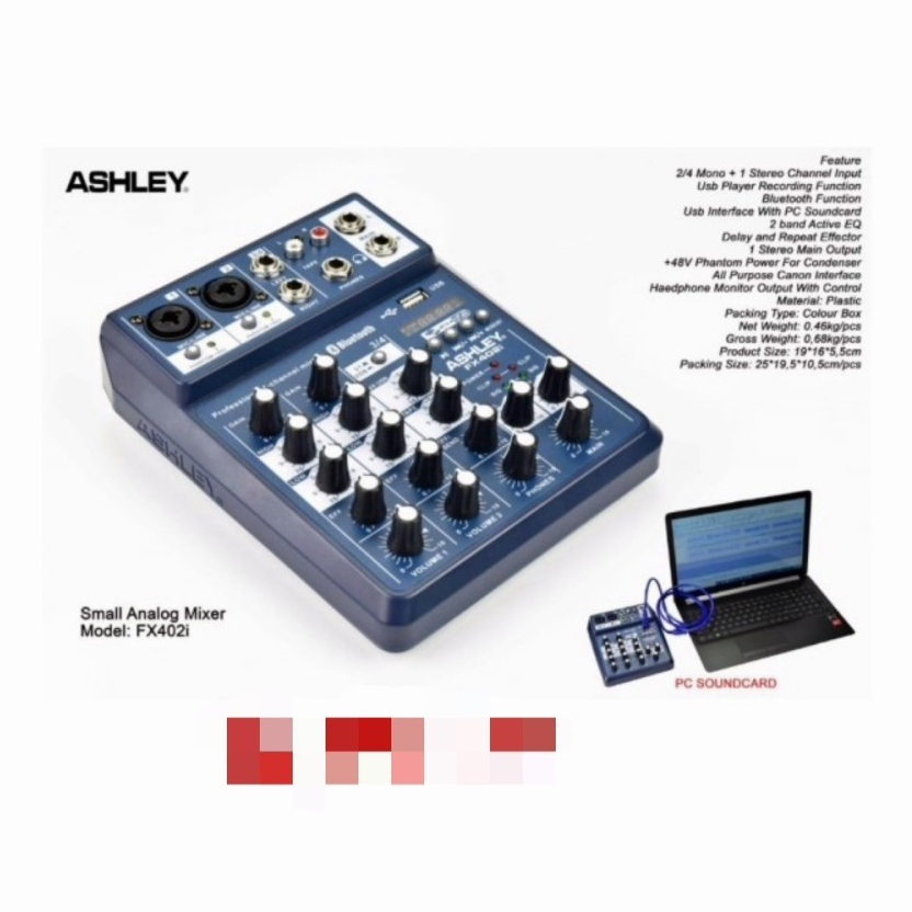 Mixer Ashley fx402i/ Mixer audio Ashley fx402i 4chanel