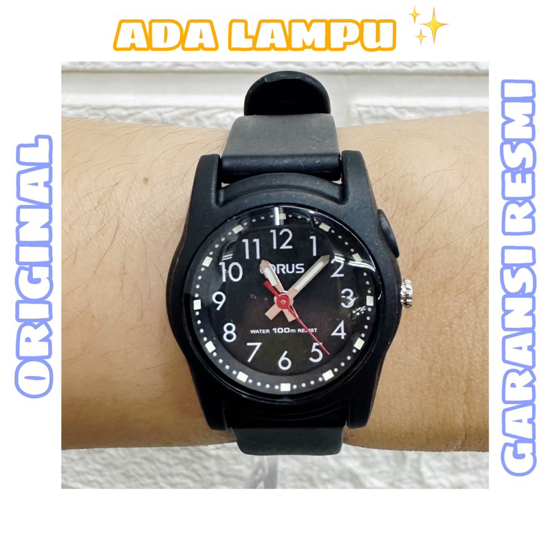 Jam Tangan Lorus - Original - Hitam Unisex - Tangan Kecil