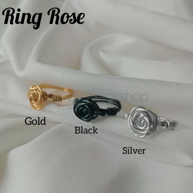 Cincin Kawat Tembaga/ cincin rose