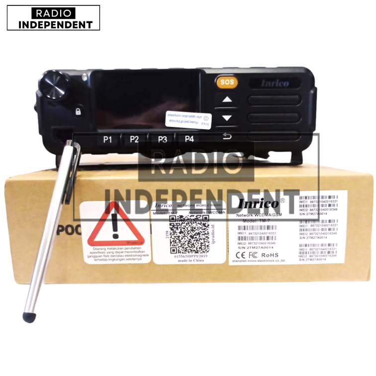 Inrico TM-7 Plus 4G Network Radio Zello Walkiefleet Android Wifi GPS
