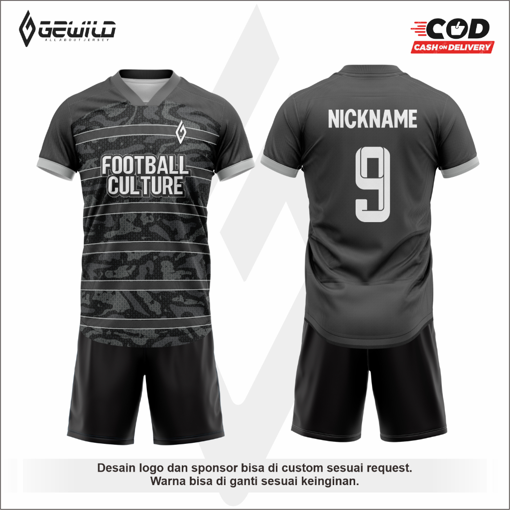 Jersey Futsal Printing Jersey Bola Printing (BISA SATUAN)