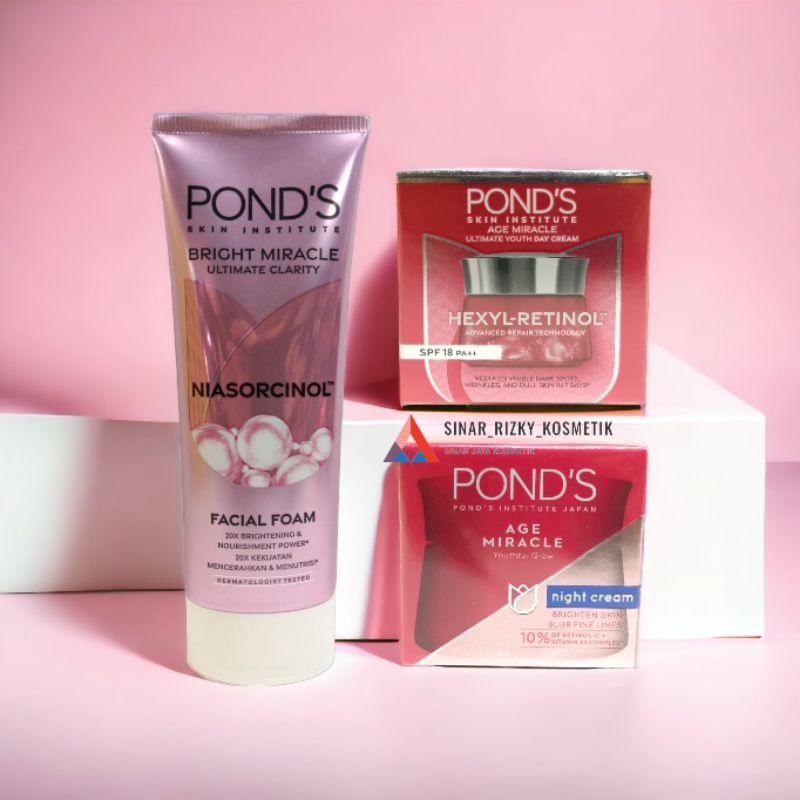 Paket Pond's Age Miracle + Facial Foam Miracle