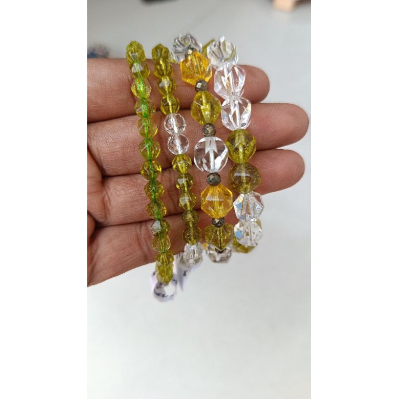 Gelang Batu Peridot dan Peridot Mix