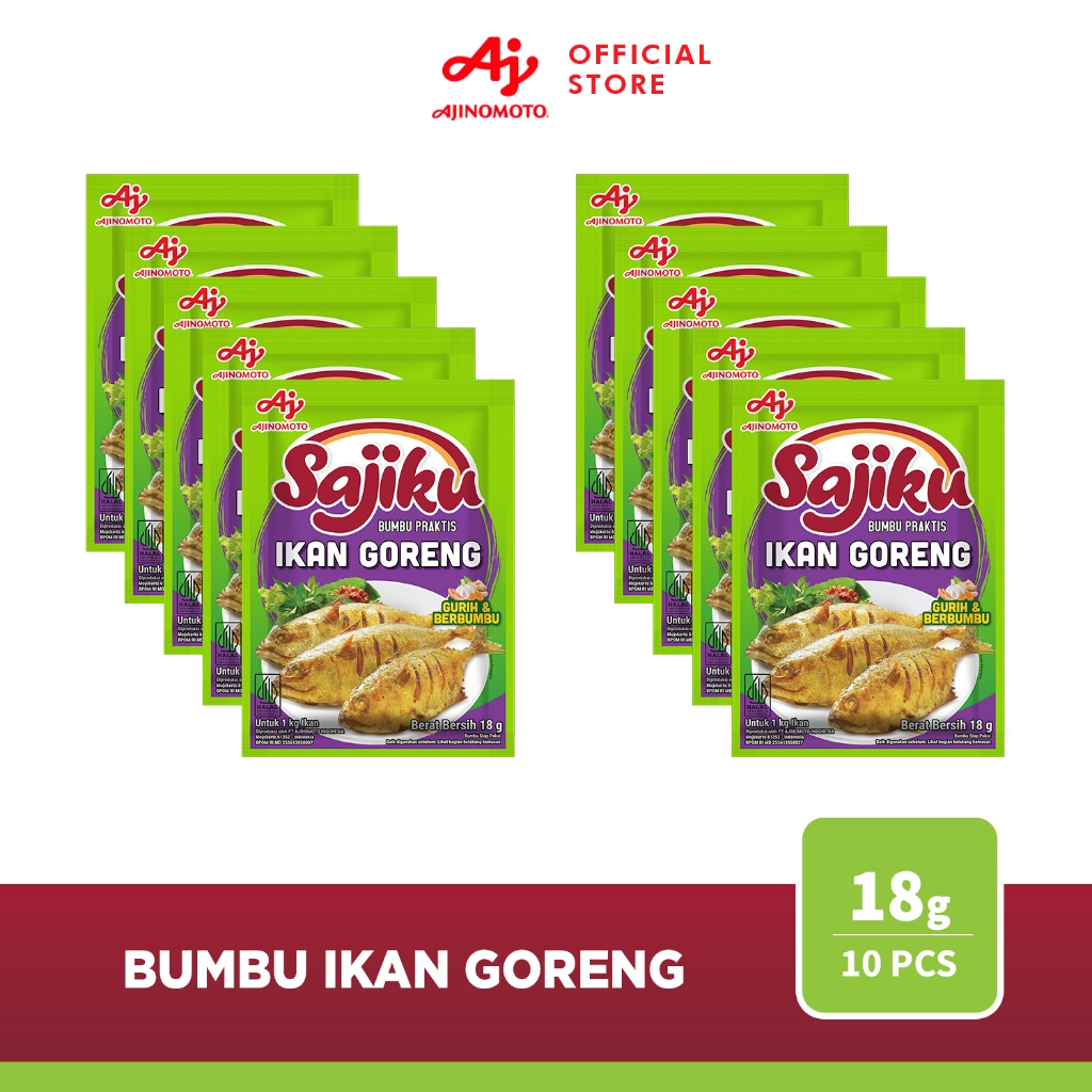 

Sajiku® Bumbu Praktis Ikan Goreng 18gr (10 pcs)