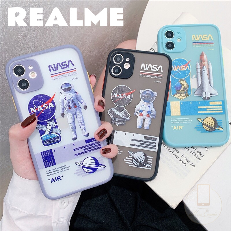 Case Motif NASA Astronot REALME 8/8 Pro 4G, C12, C15, C21, C25/C25s, NARZO 20, NARZO 30A