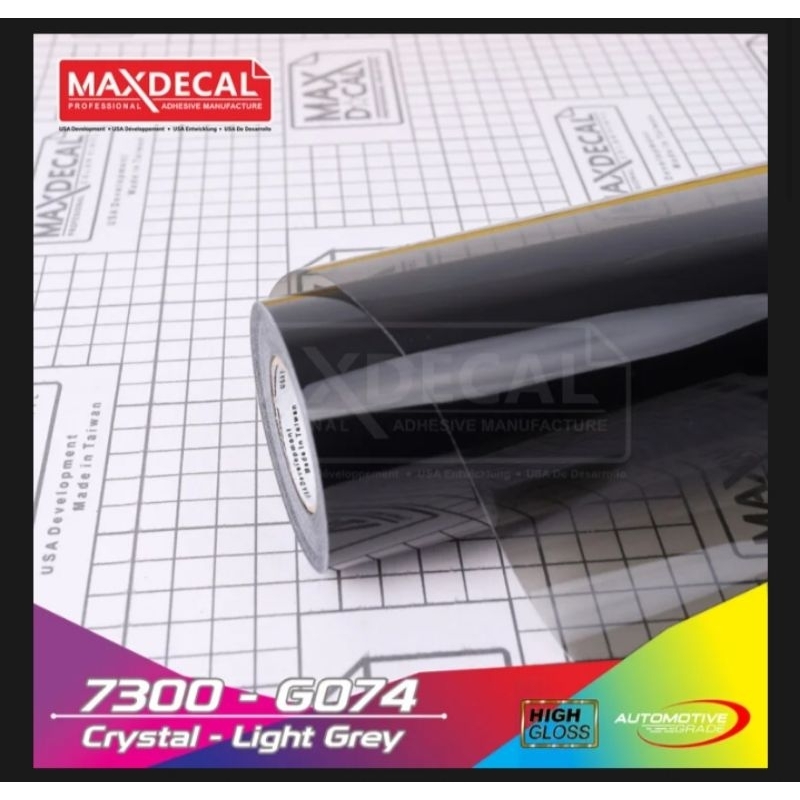 STIKER MAXDECAL HITAM BENING PLASTIK, HITAM BENING, HITAM TRANSPARAN