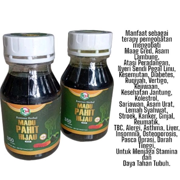

madu hitam pahit - sehat lambung - gamat 350gr