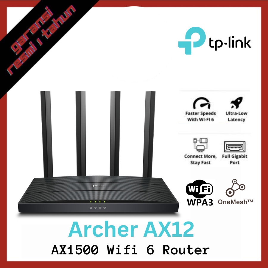 TP-Link Archer AX12 AX1500 Wi-Fi 6 Wireless Dual-Band Gigabit Router