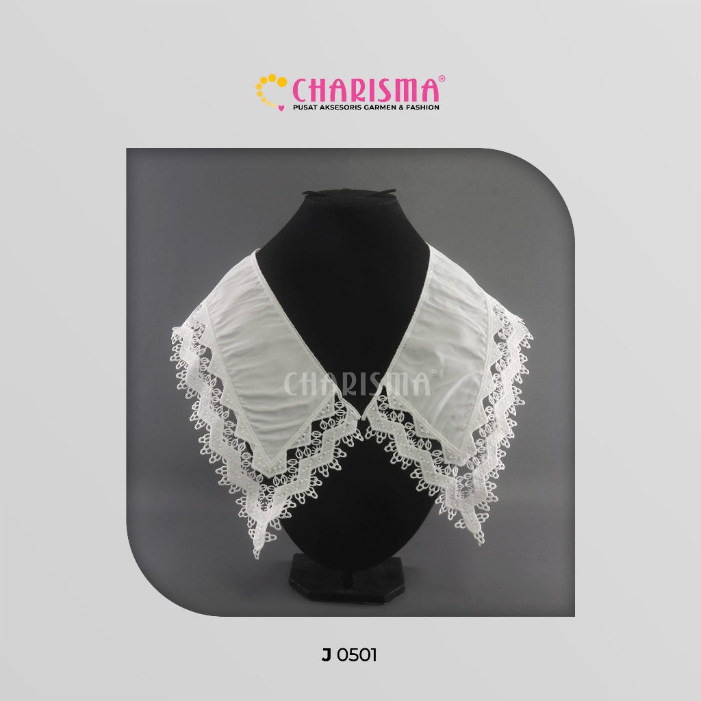 Charisma Kerah Katun Model 2 - Renda/Kerah Baju/Aksesoris Fashion/Kerah Jahit