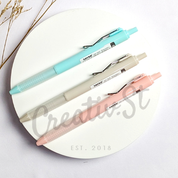 

JOYKO Gel Pen Pulpen Pena Tinta Hitam Gp-343 Pasuteru Gel 0.5 Mm