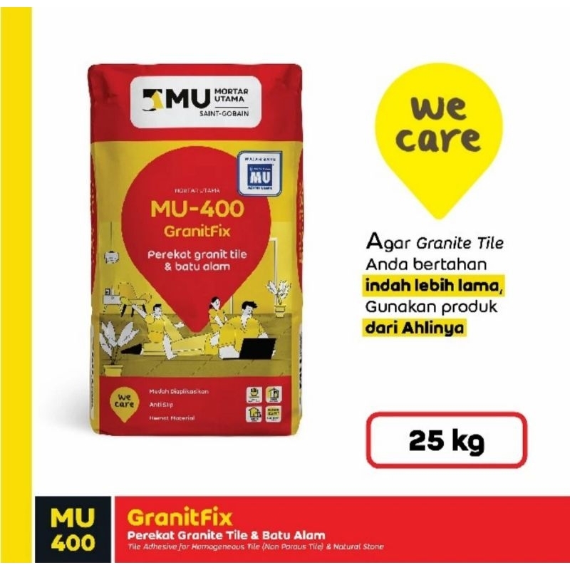 MU 400 SEMEN INSTAN PEREKAT GRANITE DAN BATU ALAM 25KG