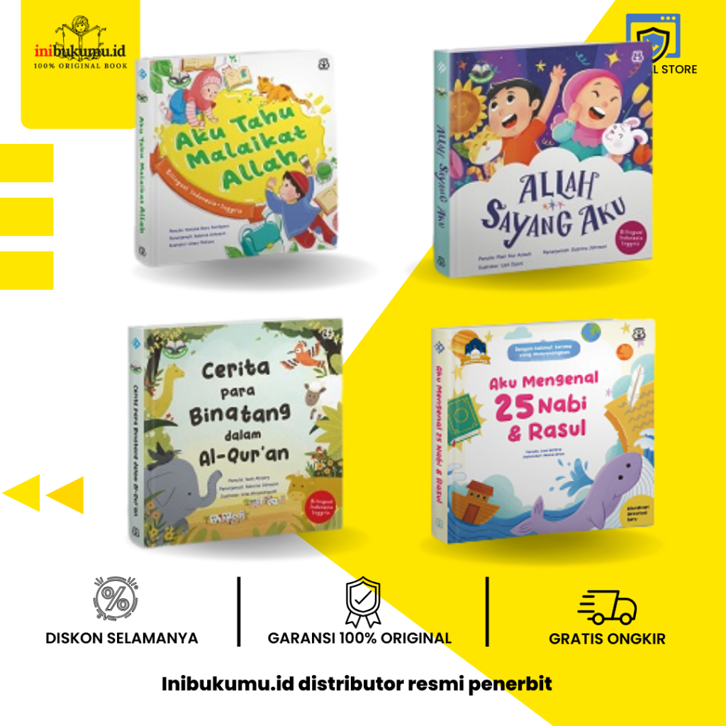 Seri Aku Cinta Islam: Aku Tahu Nama Malaikat, Allah Sayang Aku, Aku Mengenal 25 Nabi dan Rasul, Ceri