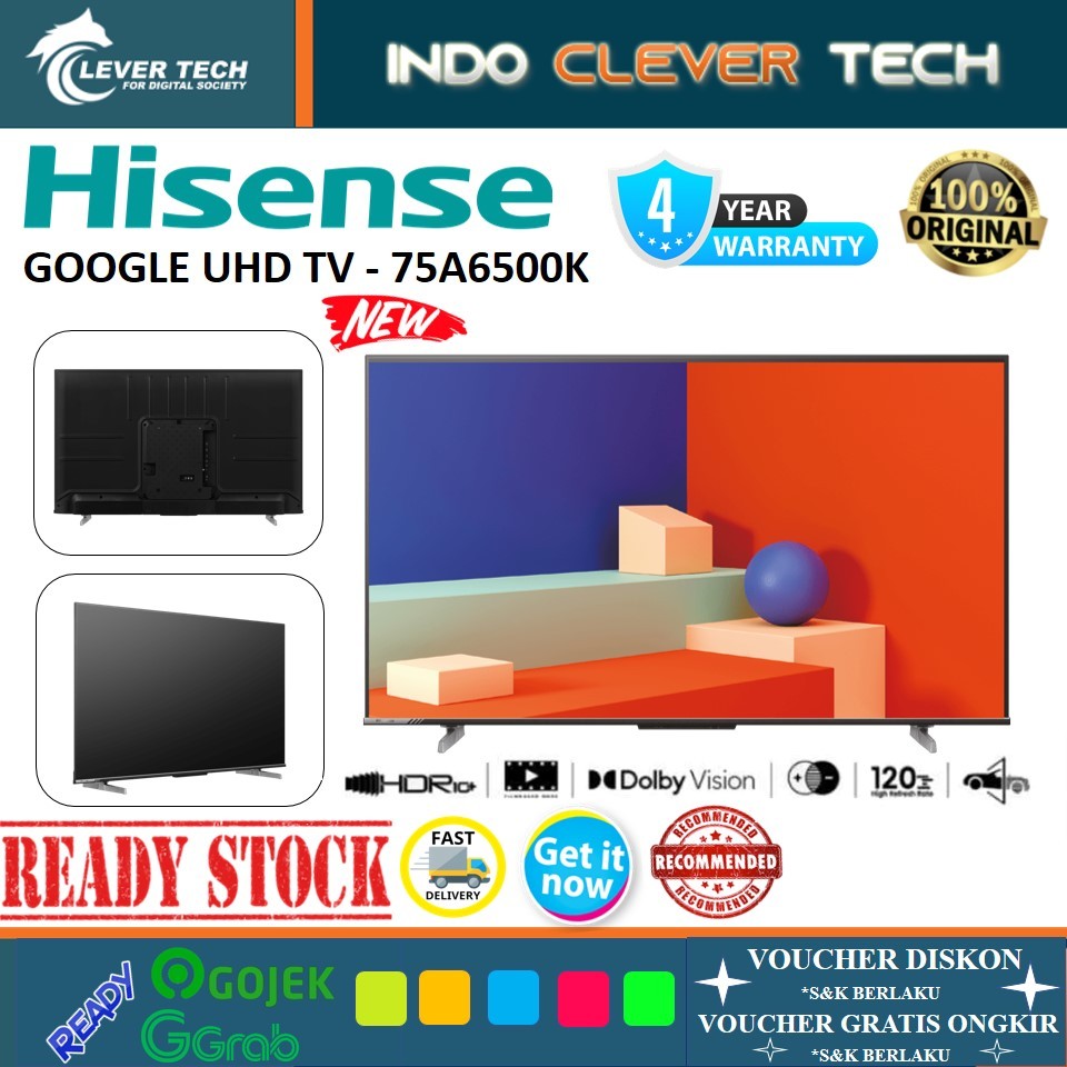 Hisense 75A6500K Android TV G00gle TV 75 Inch - 75A6500K