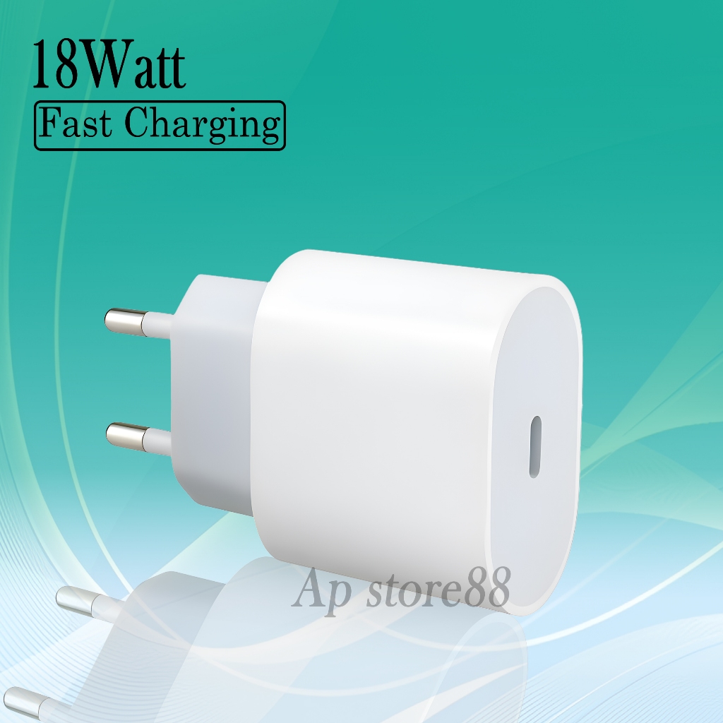Adaptor Charger 18W USB C to Lightning 18W Adaptor Only