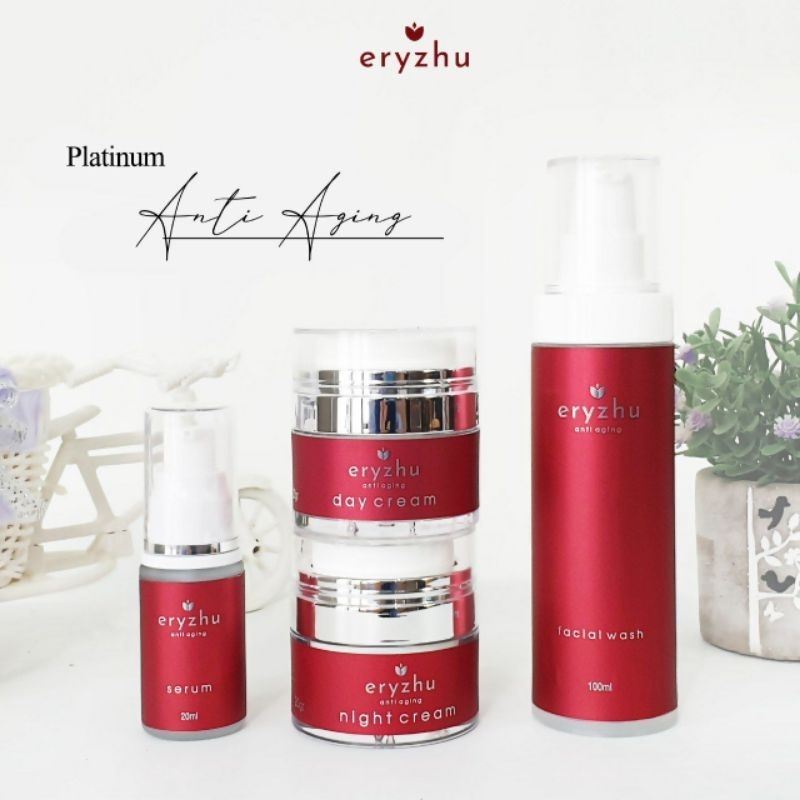 Eryzhu paket skincare Anti Aging platinum skincare aman halal