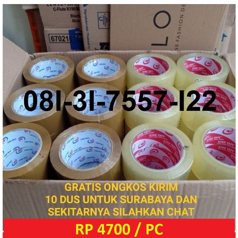 

LAKBAN BENIN/COKLAT 1 DUS ISI 72 90 YARD DAN 100 YARD MURAH TEBAL