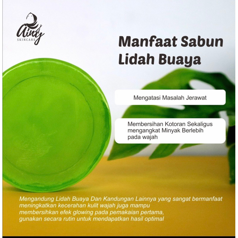 Sabun Wajah Lidah Buaya Ainy Skincare *BPOM*