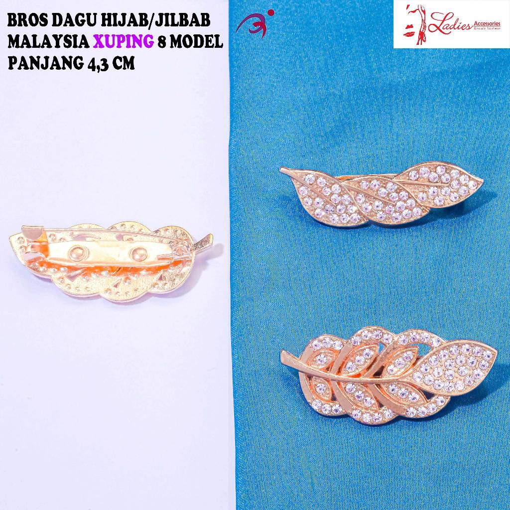 Bros Dagu / Hijab / Jilbab / Malaysia / Bros Peniti / Pin Hijab / Xuping 8 Kerudung Panjang