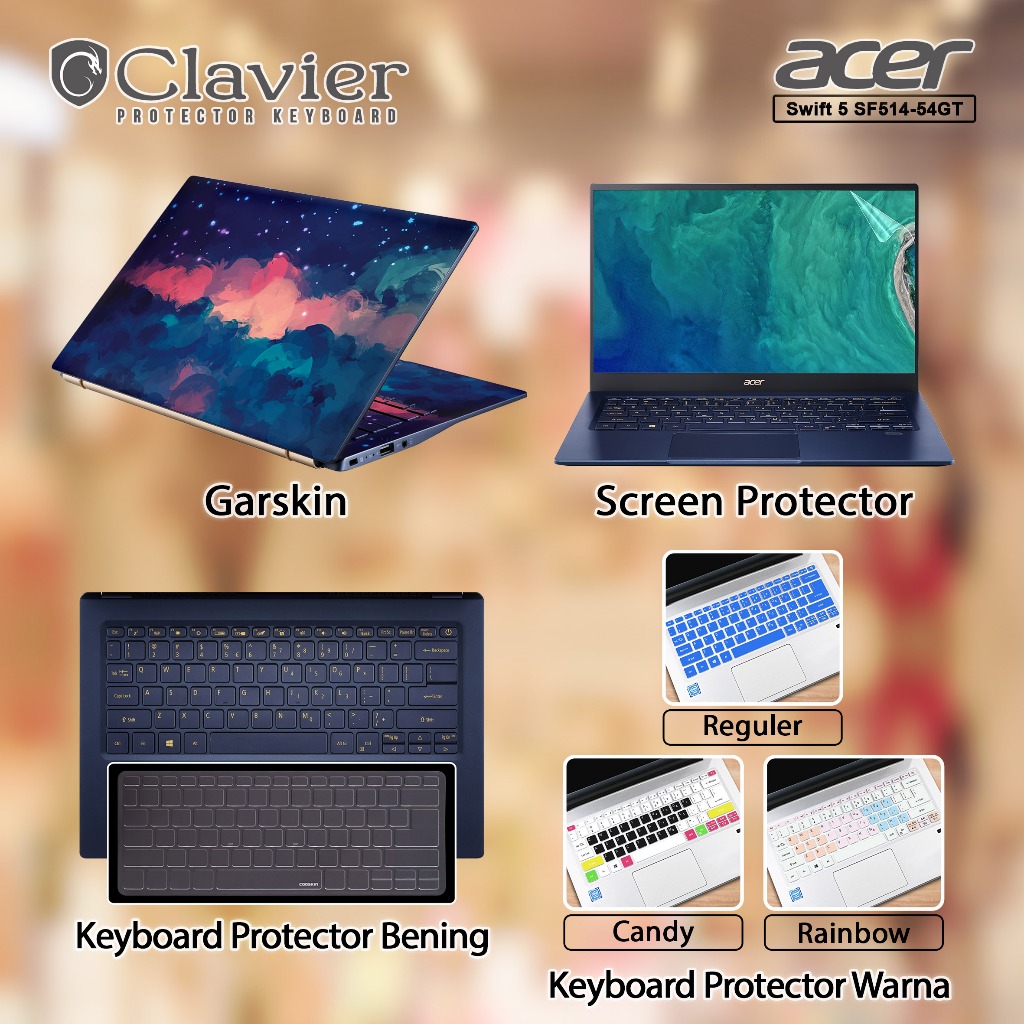 Cover Keyboard Screen Protector Garskin Laptop Anti Gores Acer Swift 5 SF514-54GT-50KV 512N 54RL 561