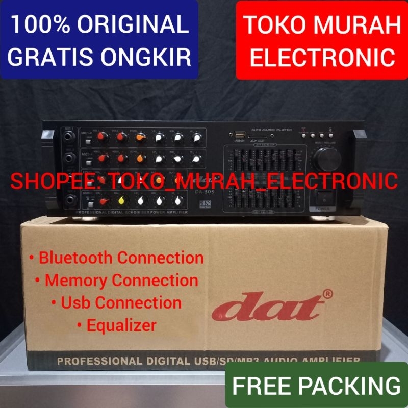 TME - Amplifier Dat DA303 Original Usb Dan Bluetooth Ampli Dat Salon Speaker