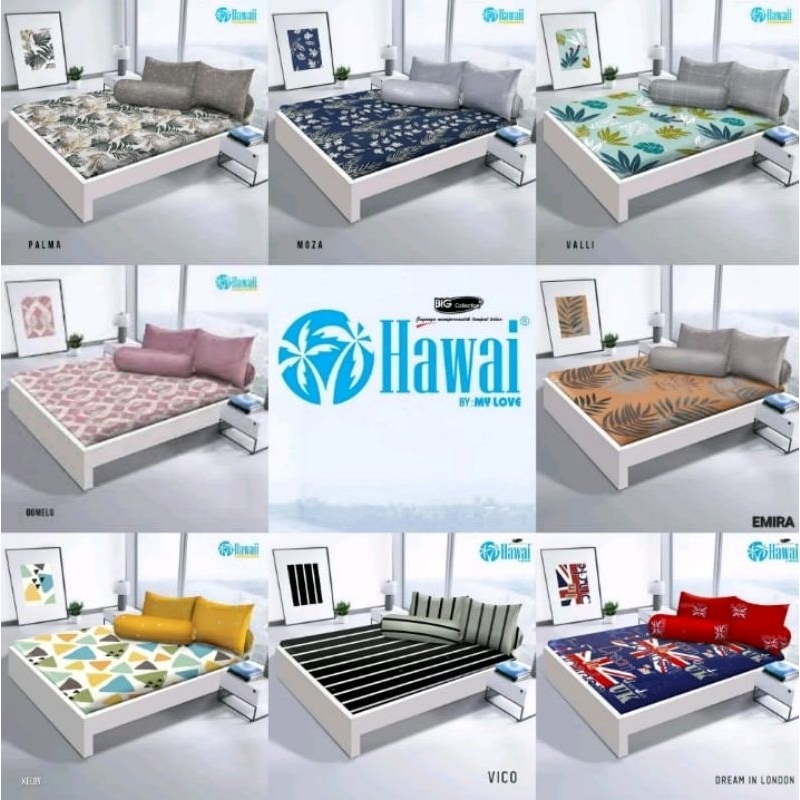 Sprei Hawaii 180x200 Plat / Sprei Hawaii Uk No.1 ( 180x200 )