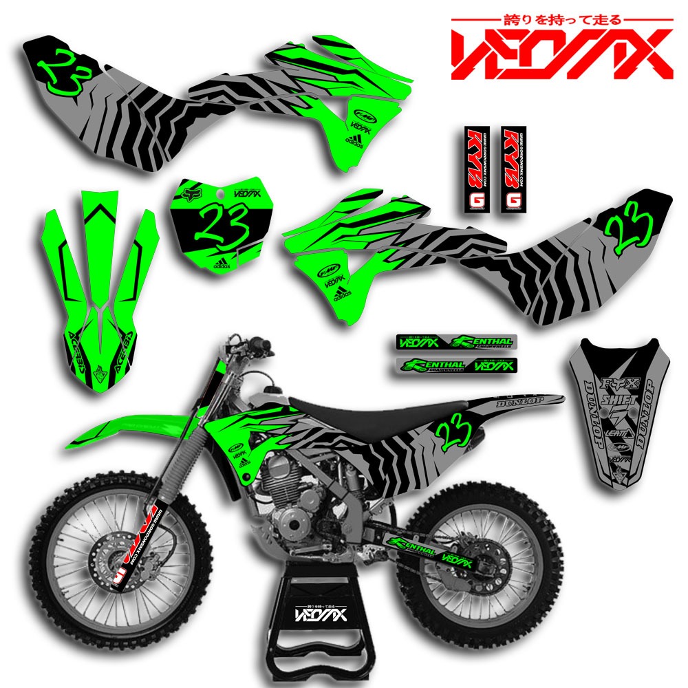 DECAL KLX GORDON FULLBODY HIJAU