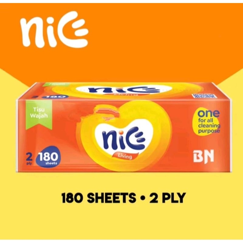 TISSUE NICE 180 SHEETS  (PAKET ISI 3)