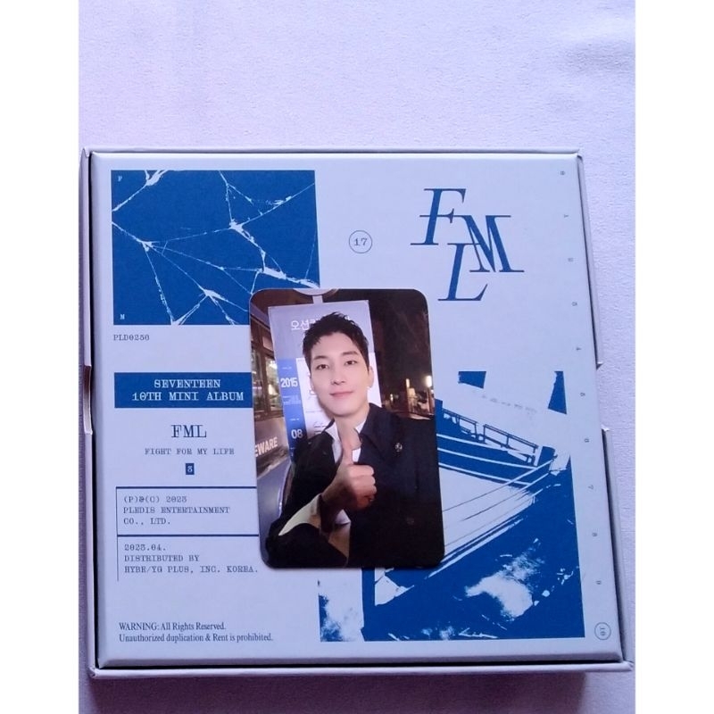 Album Seventeen Fml Unsealed +POB PC Fansign WONWOO YES24 + 2 PC album sesuai foto