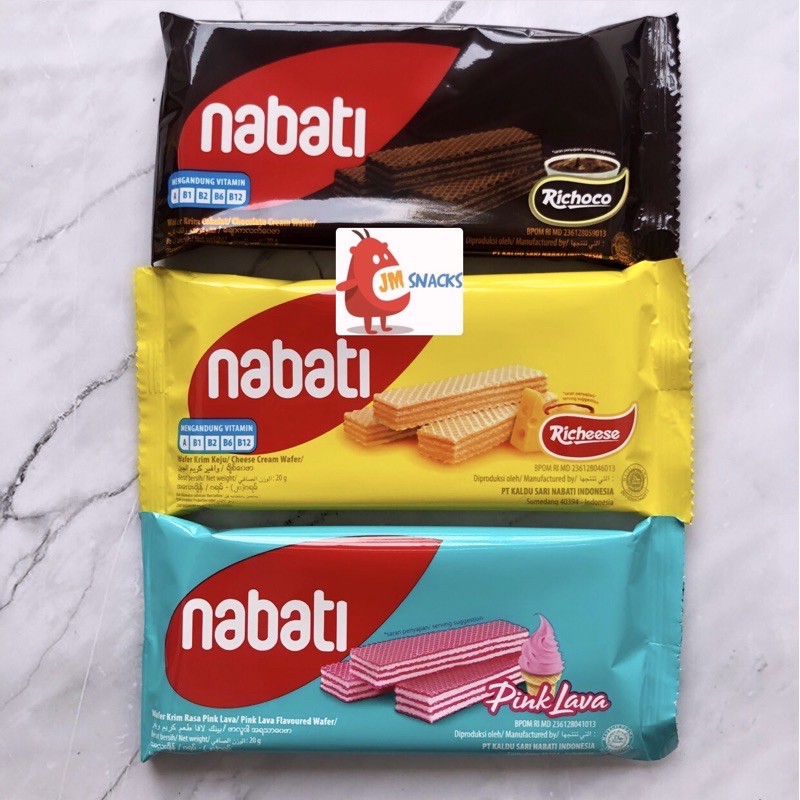 

Nabati Wafer 20gr - Wafer krim keju / krim coklat