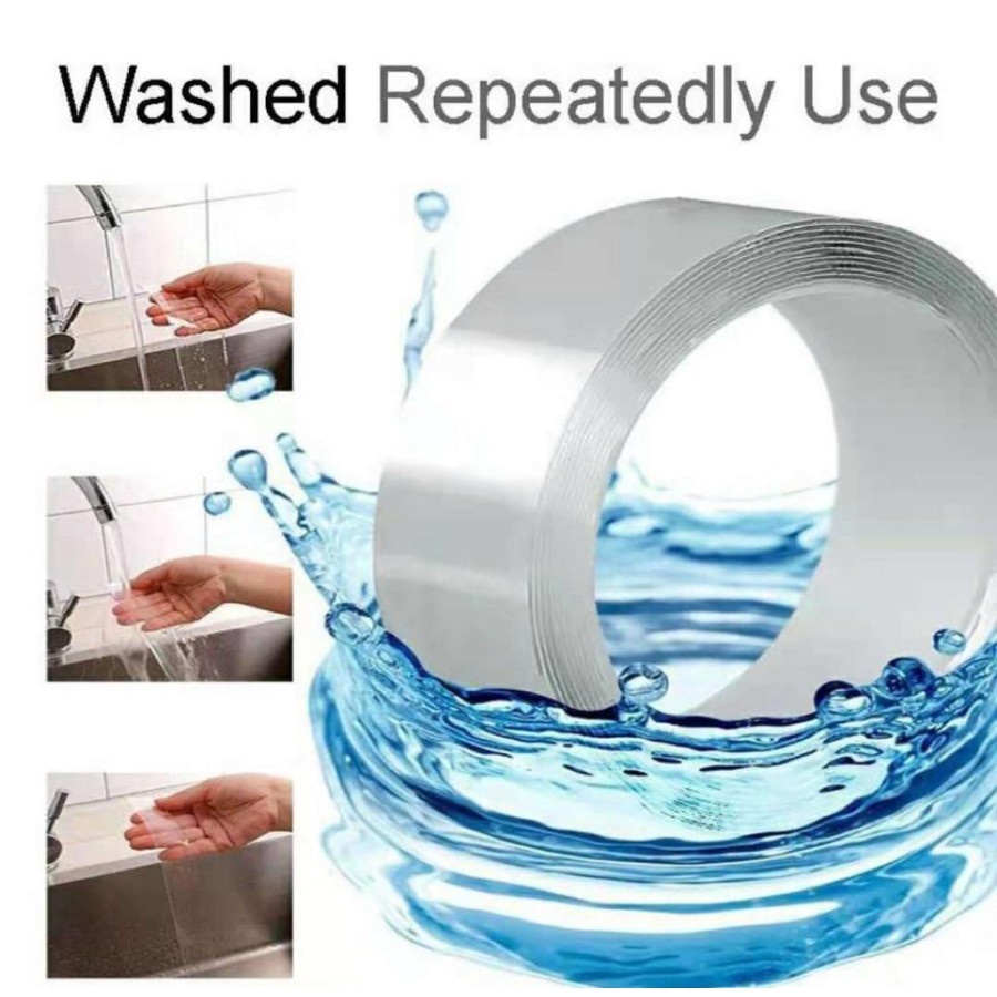 

TM Double Tape Isolasi Selotip 2 Sisi Kuat Dicuci Tanpa Bekas Multifungsi 3 dan 5 Meter Lem Bolak Balik