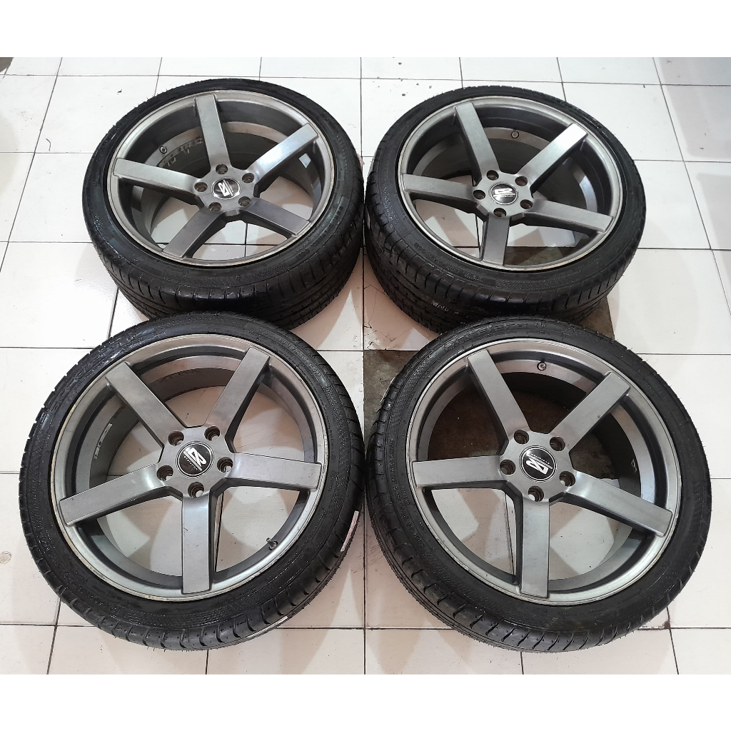 VELG MOBIL SECOND VOSSEN RING 18 LEBAR 8 5X114 + BAN PHI 225 40 R18
