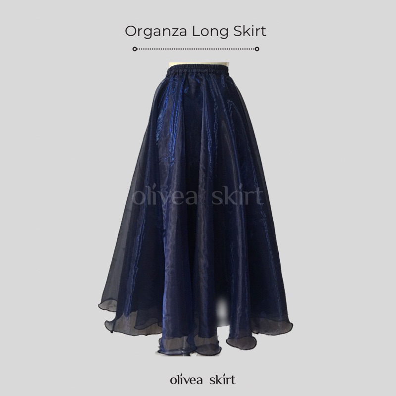 ROK PANJANG 100cm - 120cm / ROK PANJANG ORGANZA / ROK KAIN KACA
