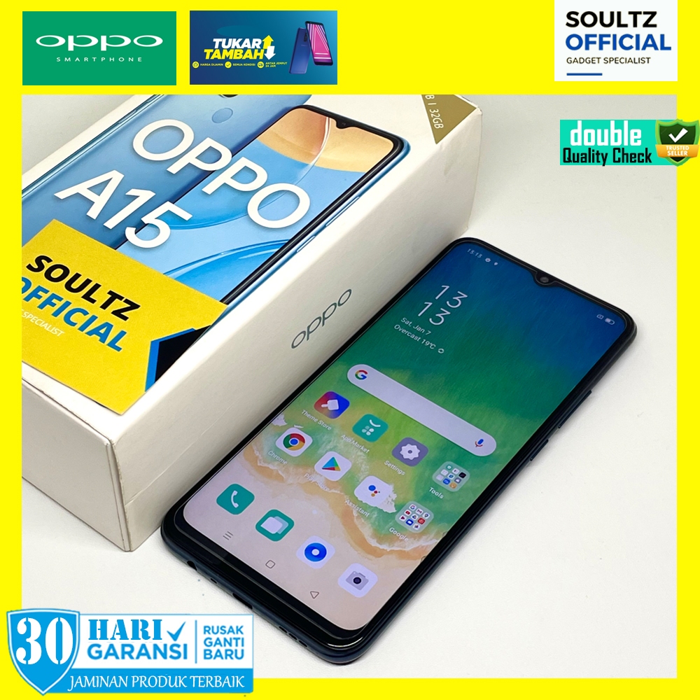 Oppo A15 3/32gb resmi second murah seken original