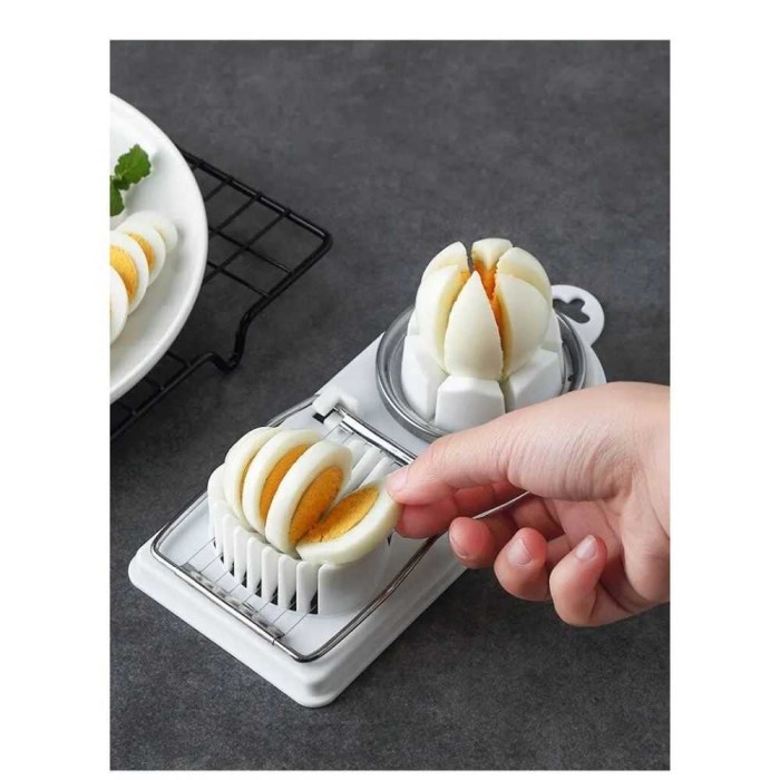 EGG SLICER PEMOTONG TELUR REBUS 2in1 PENGIRIS BUAH TELOR ASIN PITAN CUTER FRUIT CUTTER SANDWICH SALA