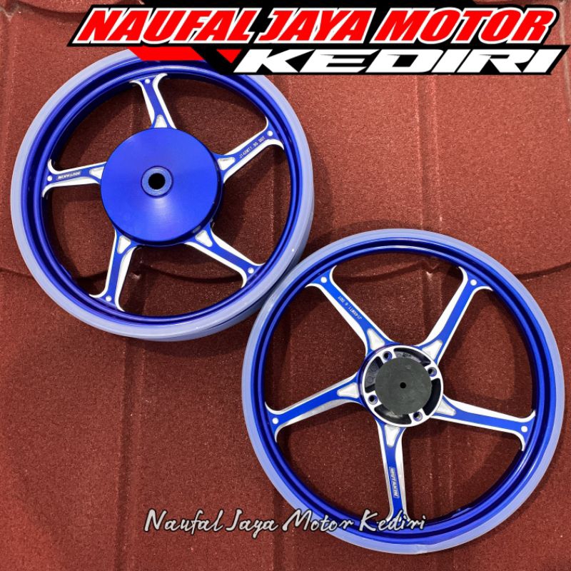 VELG MIO RING 14 MODEL ENKEI 511 WARNA BIRU MIO SPORTY M3 XEON GT VELG MALAYSIA