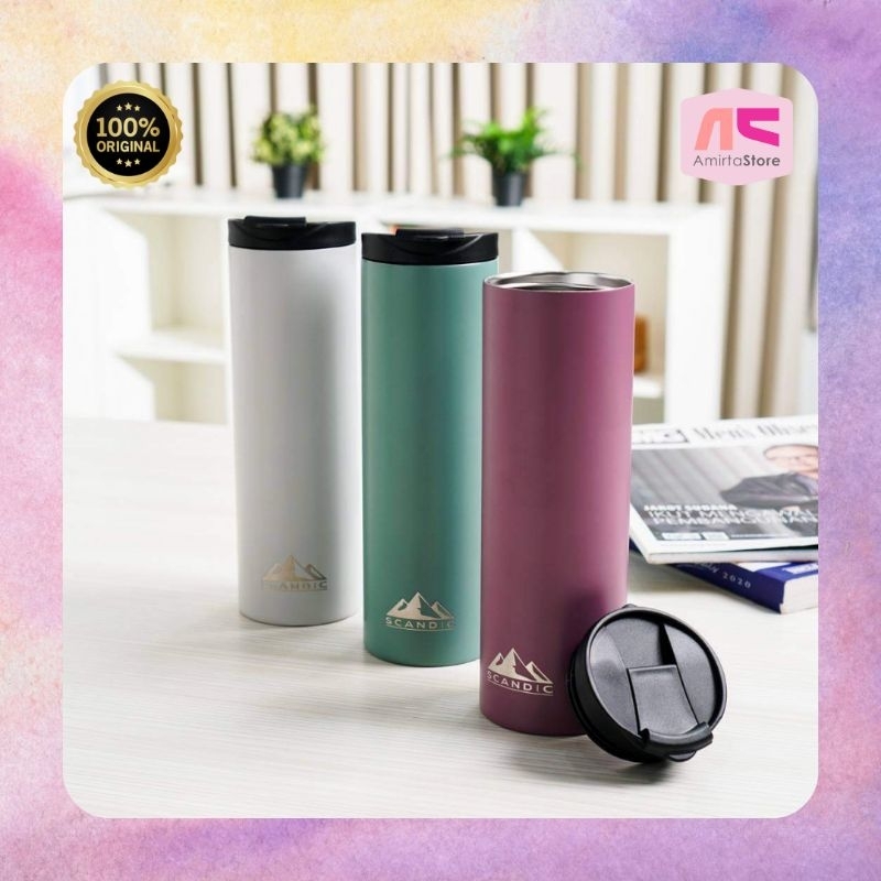 Scandic Tumbler Stainless Double Wall 450 ml Botol minum Tahan suhu 12 jam Vacuum Insulated Bottle