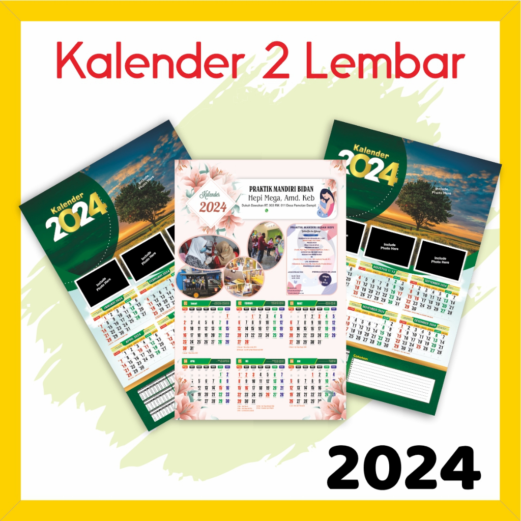 

KALENDER DINDING 2025 CUSTOM poster FOTO KARAKTER LENGKAP JAWA MASEHI 2 LEMBAR MURAH