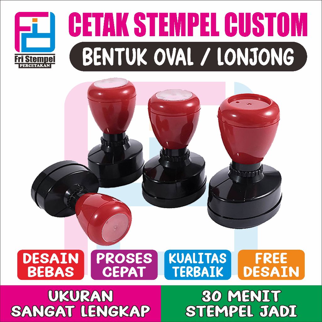 

Cetak stempel flash custom OVAL/LONJONG stempel otomatis tinggal pakai