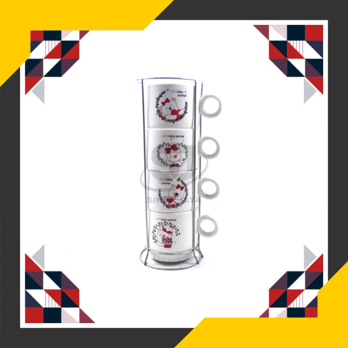 

Jual Mug Minum Set/Mug Keramik Cantik/MugRak SS4 Bear C251-230 Berkualitas