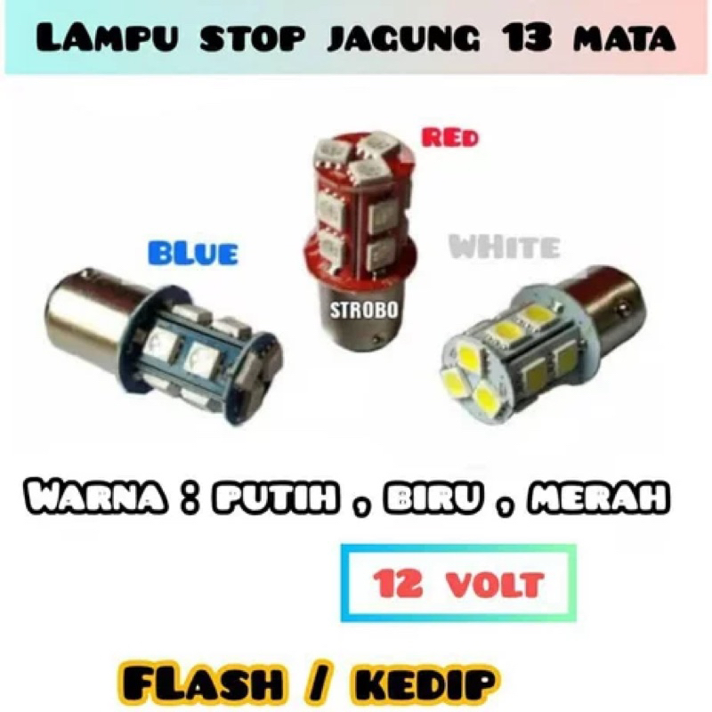BOLAM STOPLAMP KEDIP LED STROBO JAGUNG LAMPU BELAKANG STROBO