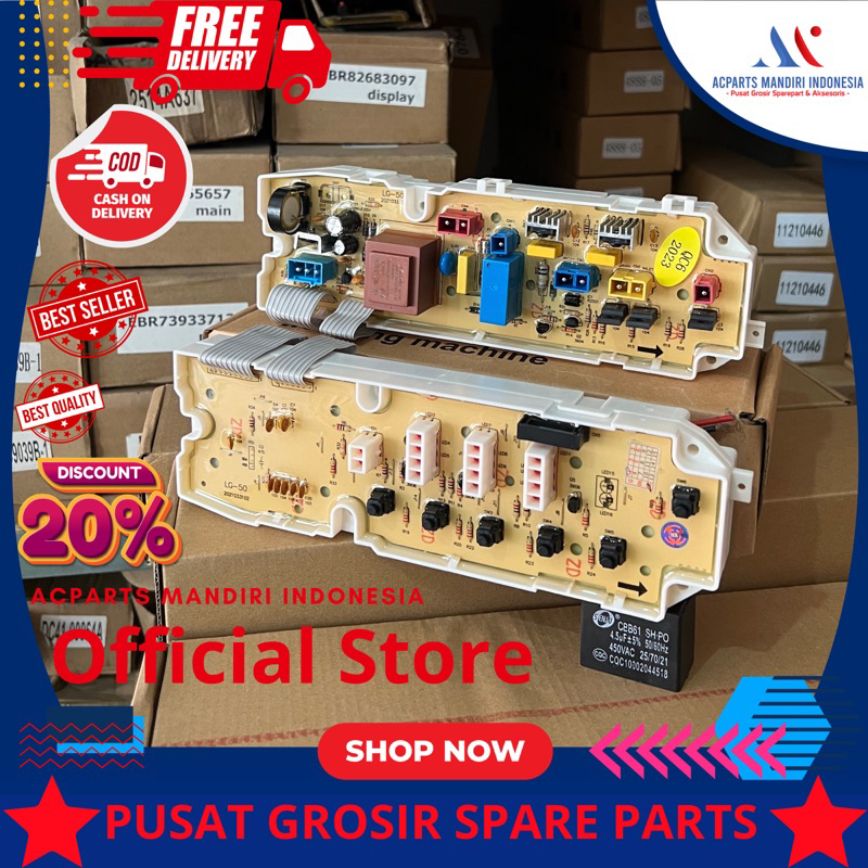 LG WF-H777TC WF-H700PC WF-L700TC modul pcb mesin cuci Top Loading ( EBR-3558 )